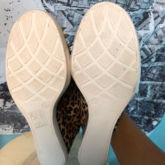 Sergio Todzi Studded Cheetah Wedge Booties - Picture 5 of 6